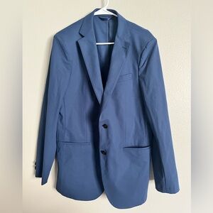 Sene Soho FlexTech Blazer/Sport Coat Blue EUC 44? See measurements!